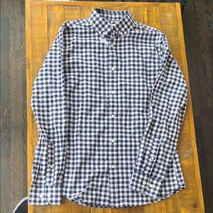 Goodfellow & Co Navy and White Plaid Shirt NWT